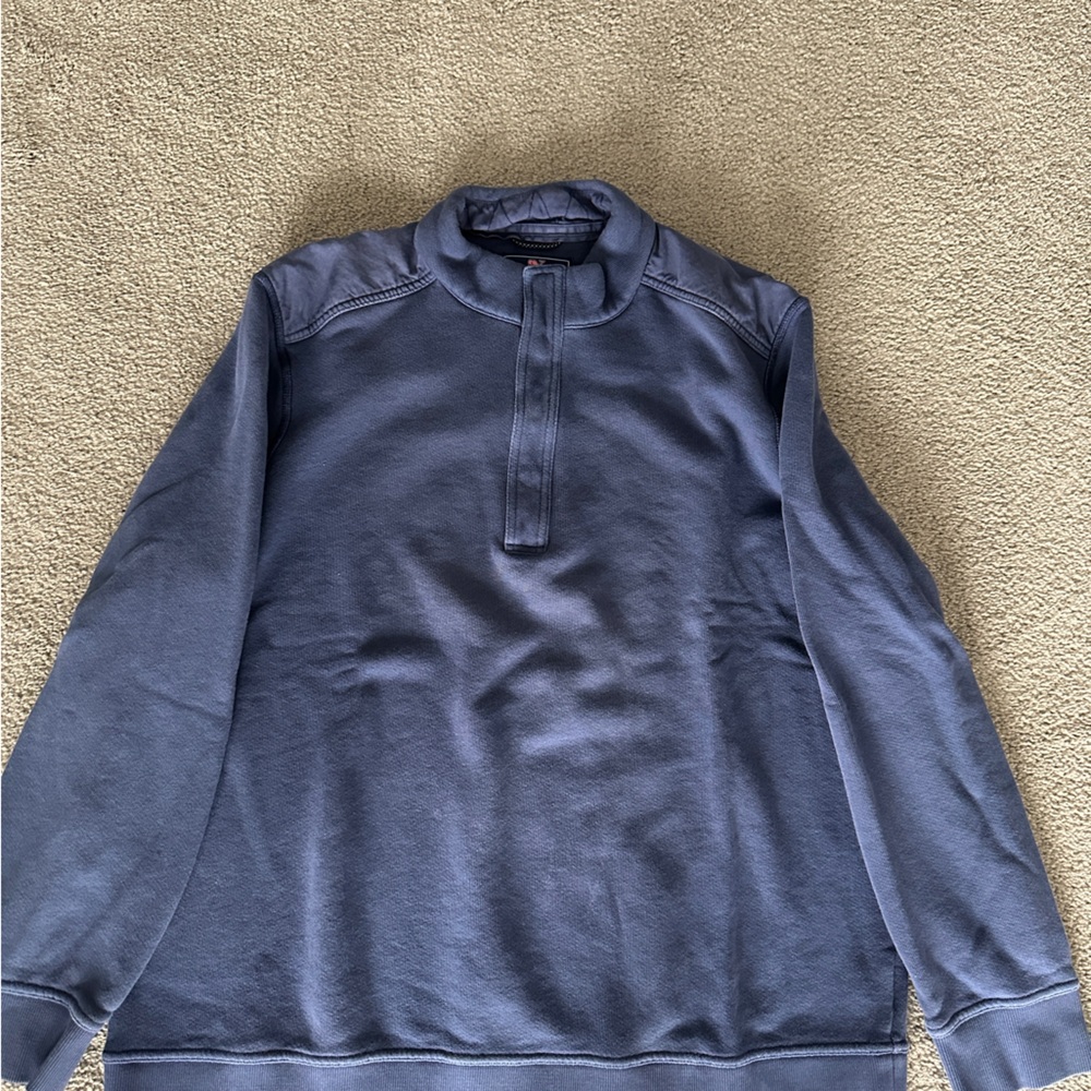 Vineyard Vines Men's Navy Zip-Up Sweater